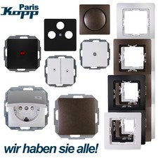 Kopp Schalterprogramm Paris, Steckdosen, Rahmen, Schalter und vieles mehr