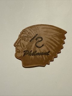Philmont Leather Indian Chief Boy Scout Patch