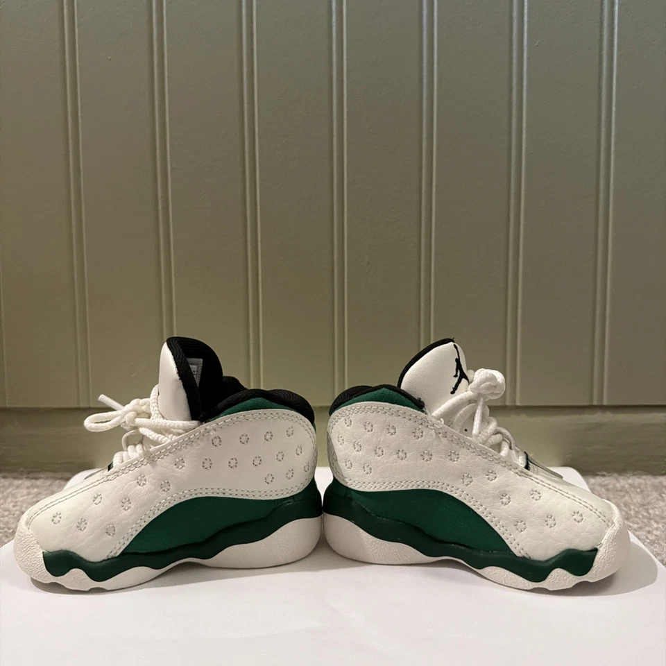Nike Air Jordan 13 Retro Niño Talla 3C Blanco Verde  Foto 2 de 4