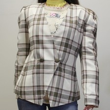 Vintage 80s Plaid Blazer by Sasson