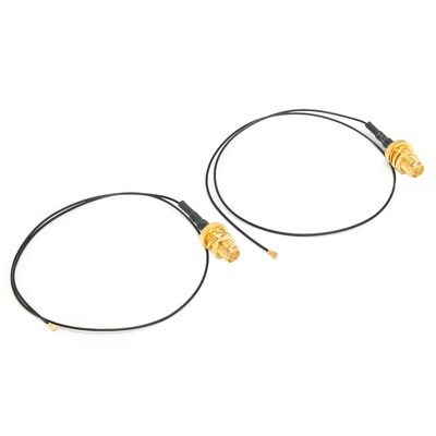 2x IPEX 4 To RPSMA Female Cable Omnidirectional Wire For M.2 WiFi BT External CB