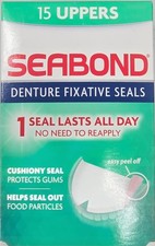 Image of Seabond Denture Fixative Seals - 15 Original Uppers
