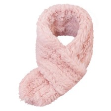 WATAME Warm Kids Scarf For Girls Winter Fuzzy Scarves Colorful One Size, Pink