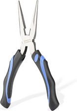 6-Inch Long Needle-Nose Side Cutting Pliers with Heavy Duty Nickel Chromium Stee