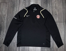 VINTAGE 2006-07 MANCHESTER UNITED NIKE 1/4 ZIP DRILL TOP TOTAL 90 MEN'S MEDIUM