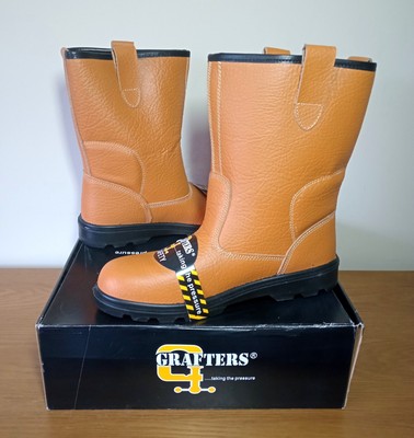 Grafters Safety Rigger Stiefel warm Thermo gefüttert Stahlkappe Arbeitskleidung Herren Größe 13