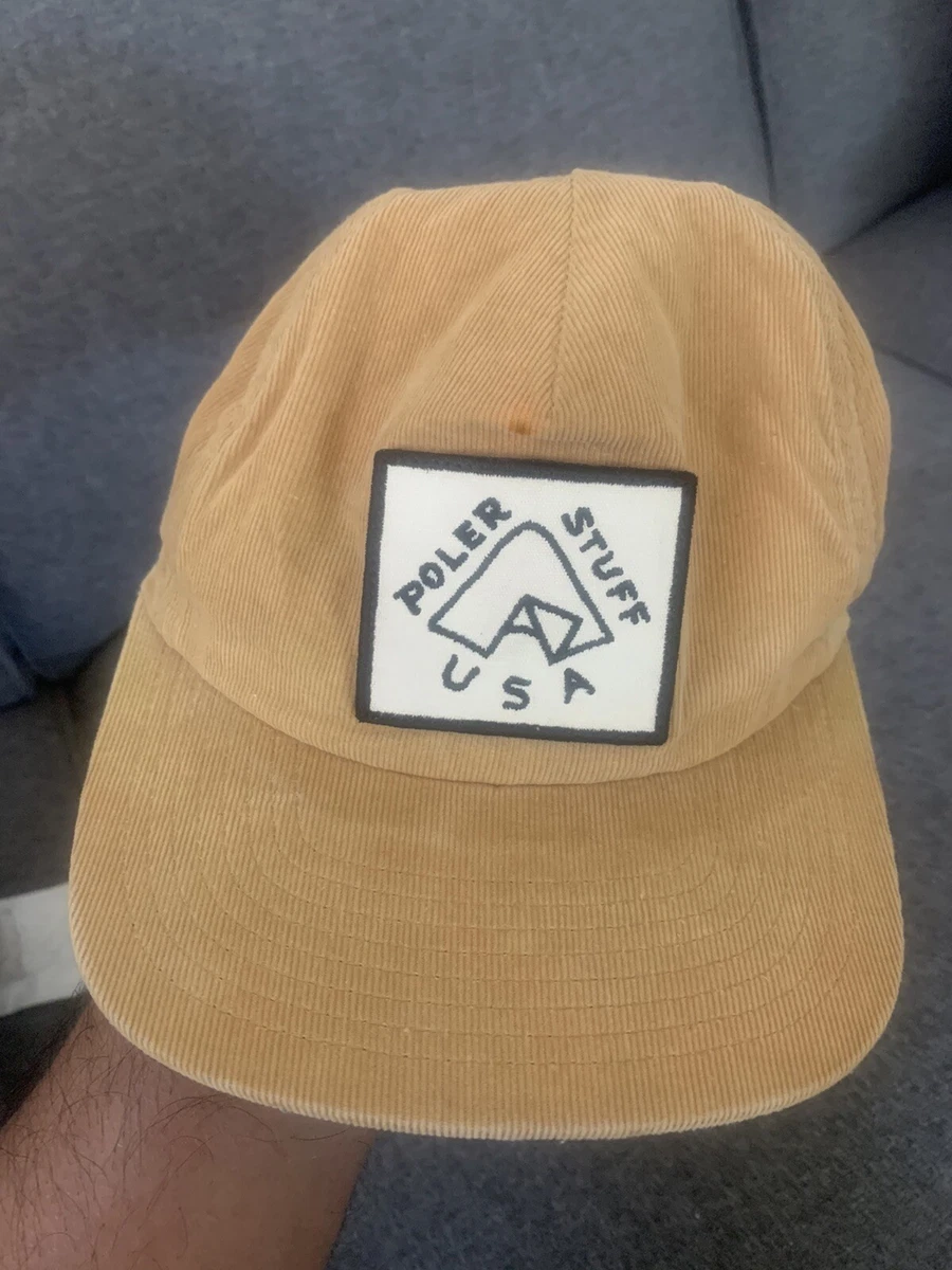 Poler Stuff USA Camp Vibes Snapback Brown CORDUROY HAT CAP RARE eBay