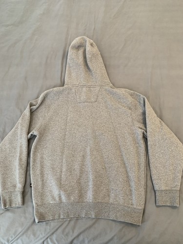 Sudadera con Capucha CATERPILLAR Gris con Logo CAT Peso Pesado Hombre’s Grande - Imagen 8 de 9