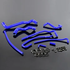 Fit For Chevy Corvette 5.7L LT1 V8 Blue Silicone Radiator Hose Kit 1991-1996