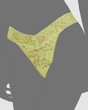  24 Hanky Panky Womens Green Daily Lace Original Rise Thong Panty Size OS 4-14 