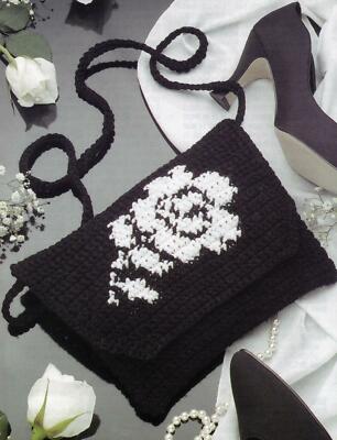 White Rose Purse Magnet Sunflower Coaster Crochet Pattern Instructions