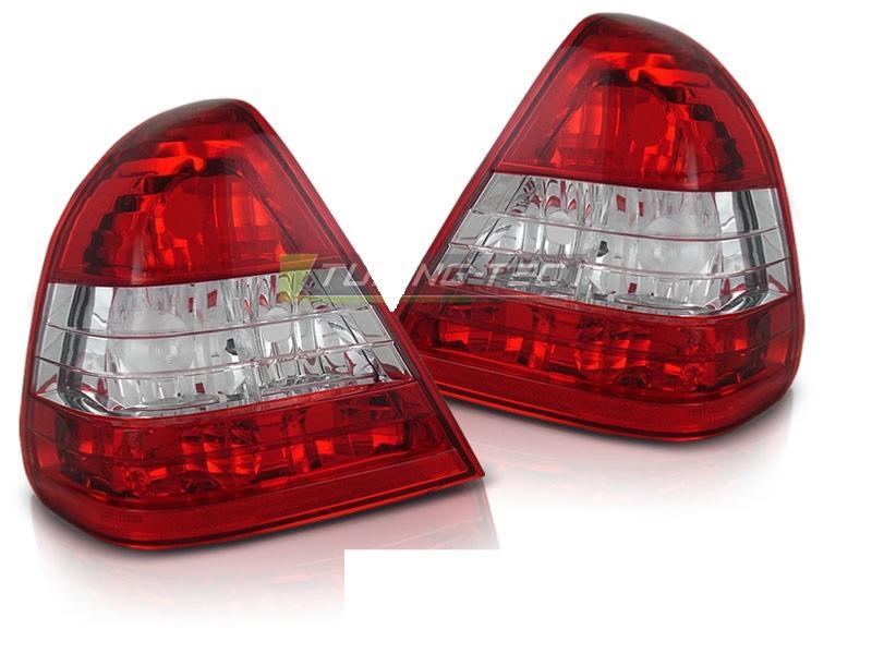 Feux arriere Mercedes Classe C W202 93-00 rouge et blanc la paire gauche droite