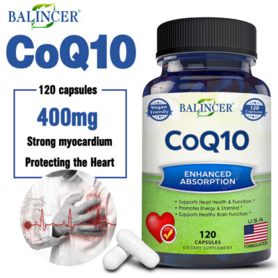 Coenzyme Q10 Kapseln hochdosiert - 400mg - CoQ10 Ubiquinon