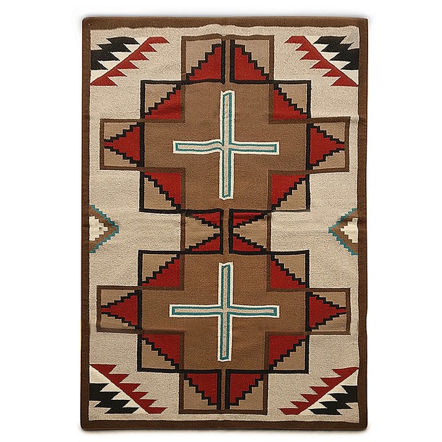 Southwestern Navajo Kilim Dhurry Handmade Area Rug 100 Wool Large