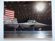 Vintage US Air Force Photo Lockheed Martin F22 Fighter Jet USAF - 11" x 14"
