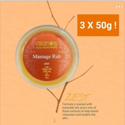3x 50g!! Scented Creation SPA Massage Rub. UK Seller Fast Shipping!!
