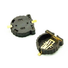 10PCS Button Battery Socket Clip Holder Case Box Portable CR1220