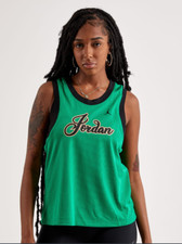 Nike Women's Jordan Jumpman Jersey Mesh Tank Top DZ3369 Multi Sizes Green