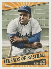 2021 Topps Opening Day - Legends of Baseball #LOB-6 - Jackie Robinson Dodgers
