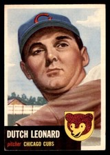 1953 Topps Baseball #155 Dutch Leonard VG *j4