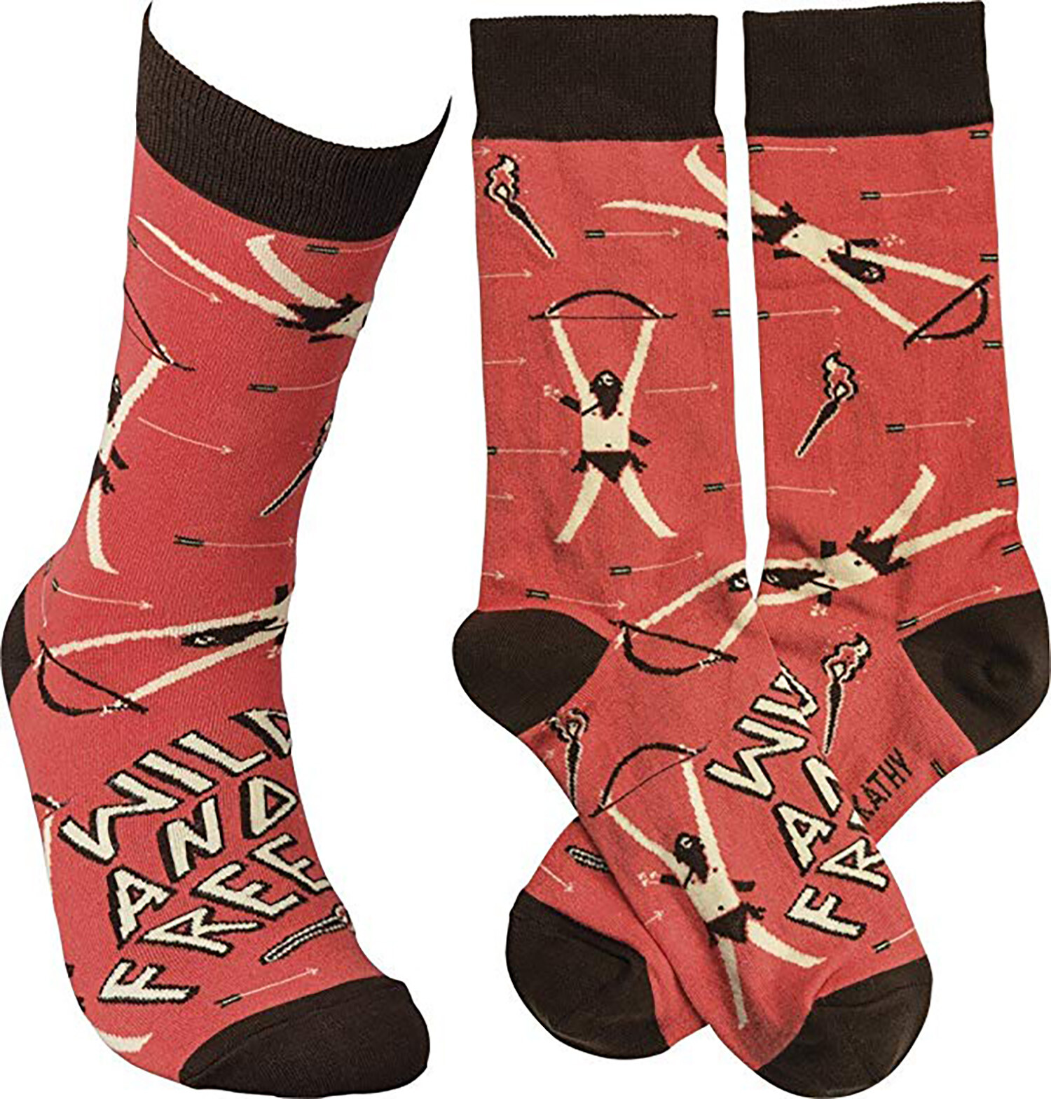 Примитивы от Kathy Socks Wild & Free Унисекс для взрослых - Лучник и стрелы