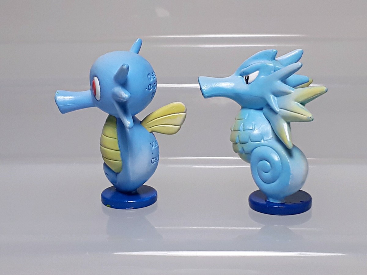 Horsea Seadra Pokemon Monster Collection Figure Set Tomy Toy Japan Y06 1.7-1.8in Horsea Seadra Pokemon Monster Collection Figure Set Tomy Toy Japan Y06 1.7-1.8in