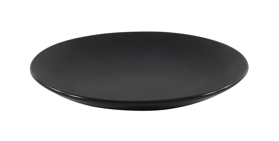 Dessertteller Frühstücksteller Kuchenteller Teller Steingut Schwarz Matt Ø 21 cm