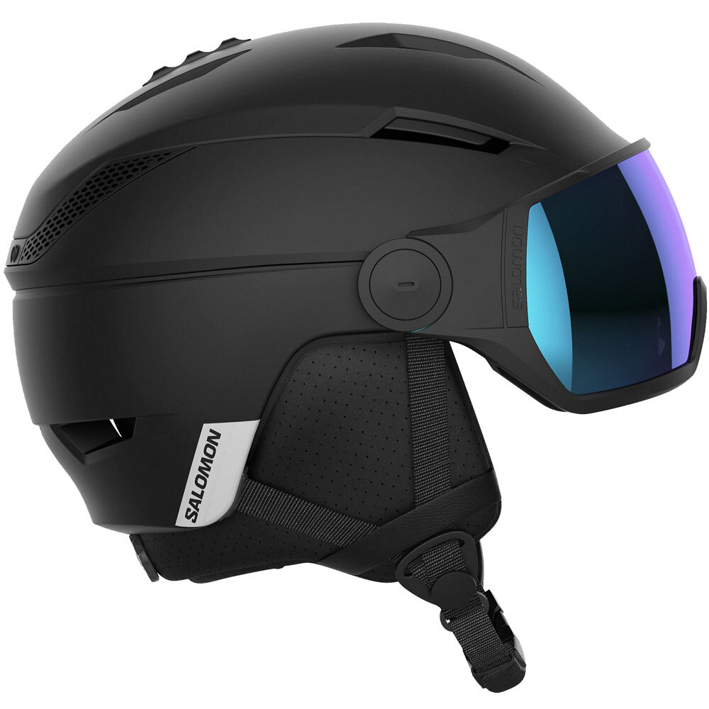 Salomon Pioneer Visor SP casco da sci casco visiera casco da snowboard casco visiera nero