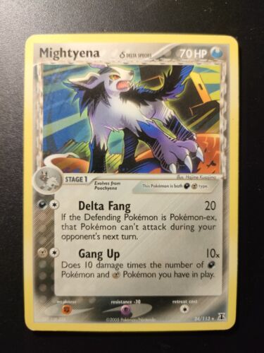 Mightyena Set EX Delta Species 24/113 carte pokemon ENG - Foto 1 di 2