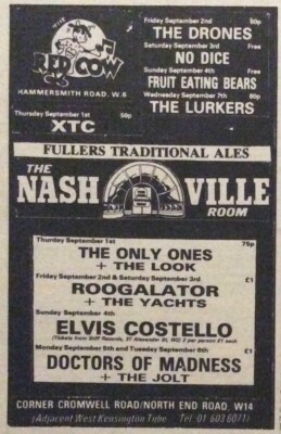 ELVIS COSTELLO - GIG ADVERT - ROYAL ALBERT HALL - 24/12/1982