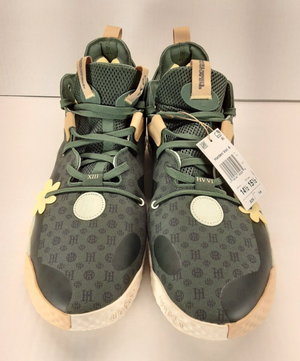 Size 14.5 - Adidas Harden Vol. 6 Green Oxide Monogram for  display picture 1