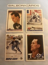 Mike Foligno 4 Card Topps Bowman Premier UD Lot! Sabres NM+ Free Shipping!