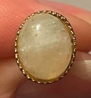 FLUORITE CABOCHON TIE TACK OR PIN  - Gold-toned Setting — photo 1