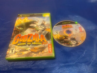 Microsoft Melee Atari XBox Live Video Game Godzilla Destroy All Monsters 2003