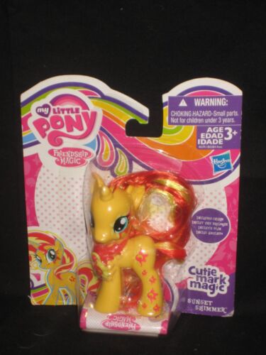 My Little Pony Sunset Shimmer Cutie Mark Magic NIP Unicorn Yellow Orange Charm - 第 1/6 張圖片