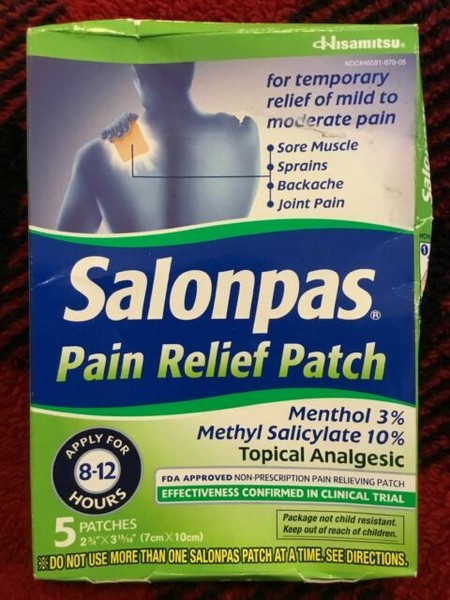 Salonpas Pain Relief Patch Menthol 5 Patches for sale online | eBay