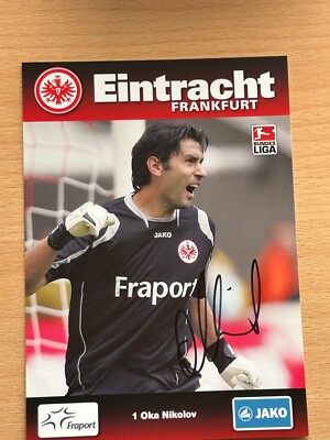 Oka Nikolov Eintracht Frankfurt Autogrammkarte original signiert #S5515