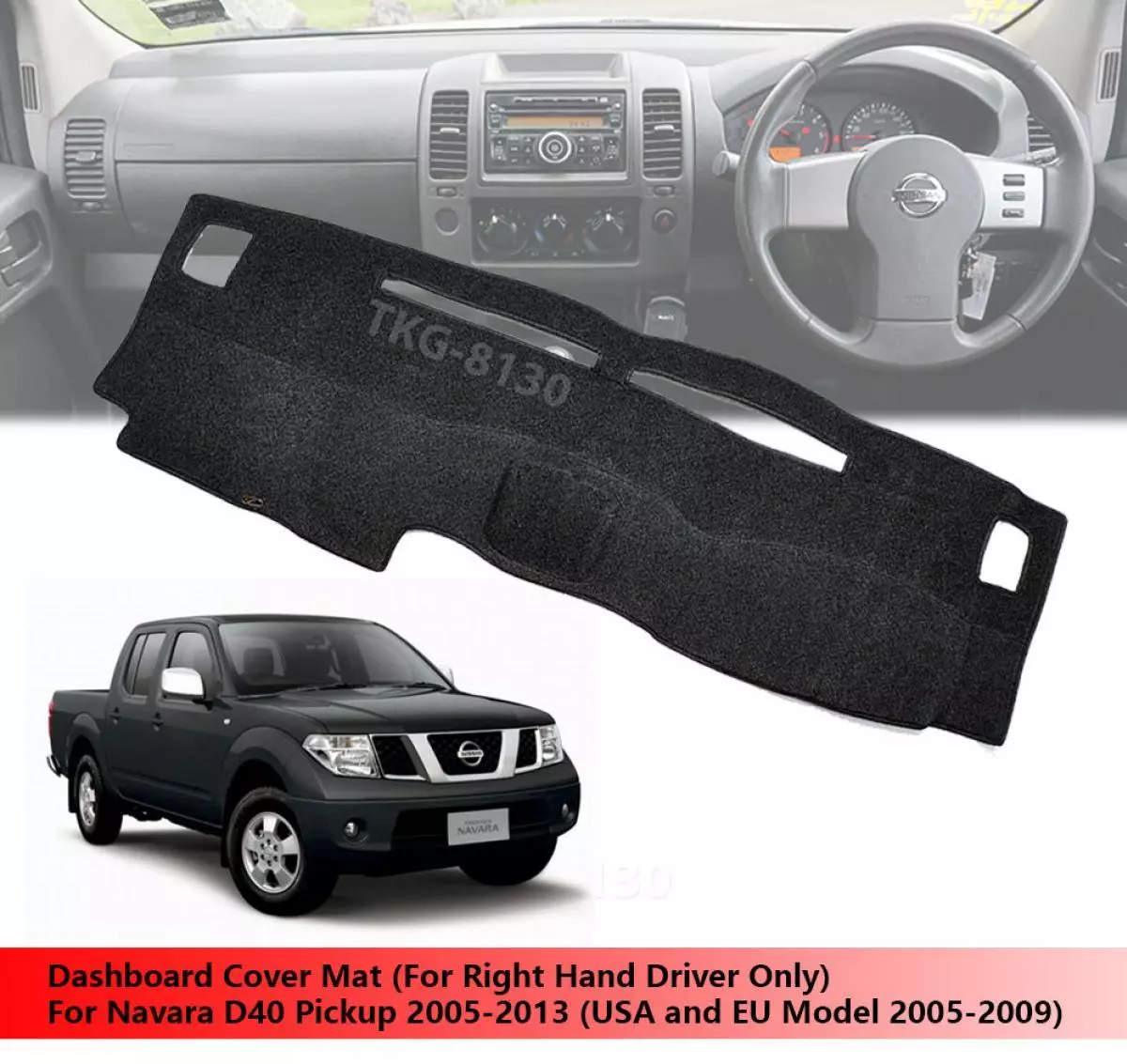 Nissan navara cheap dash mat