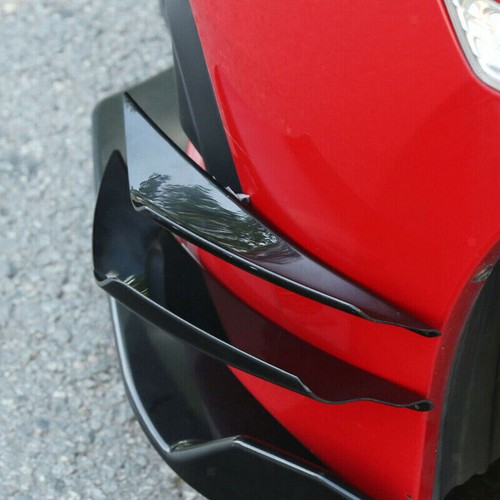 4PCS Universal Car SUV Front Bumper Fins Lip Canards Splitter Trim Gloss Black 、 - Picture 5 of 8