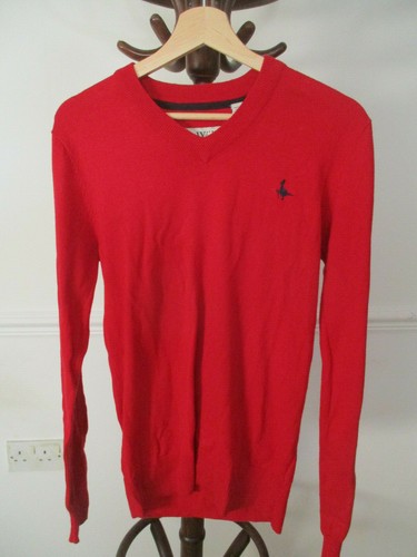 CASHMERE RED V NECK JUMPER SIZE XS | eBay