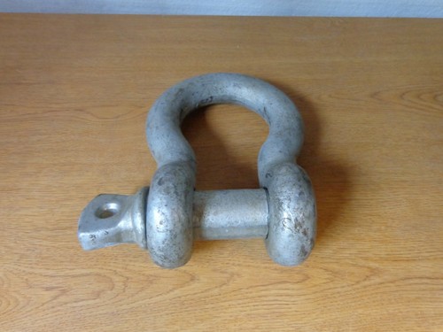 GALVANIZED STEEL SCREW PIN ANCHOR BOW SHACKLE WLL131/2T - Picture 2 of 3