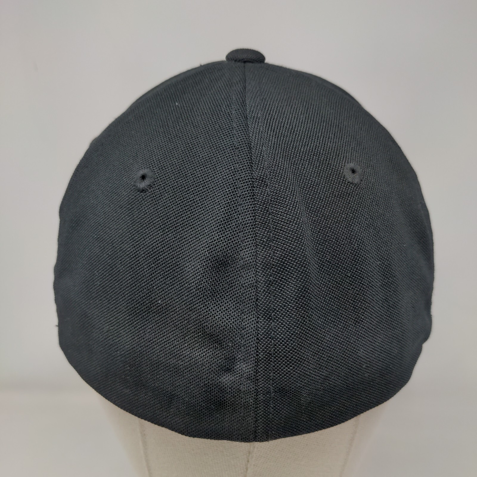 A87 Fitted Hat Black Small/Medium Embroidered Fle… - image 5