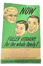Vintage Fuller Vitamins The Fuller Brush Co. Brochure