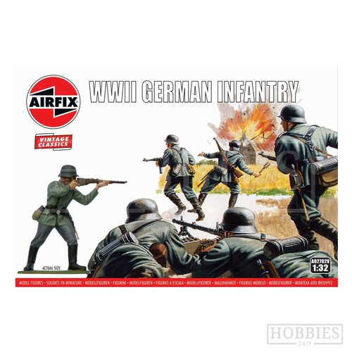 Airfix WW2 Figures 1:32 Model Army Soldiers British German US Infantry Unpainted