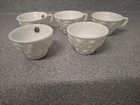 Lot of 5 Westmoreland Milk Glass Punch Cup grape vintage