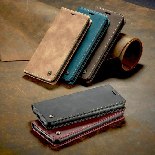 Case For Samsung A12 A13 A22 A52 A53 S10 S21FE S22 Ultra Magnetic Flip Case Cover