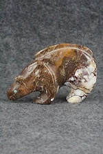 Mountain Lion Zuni Fetish Carving - Ronnie Lunasee