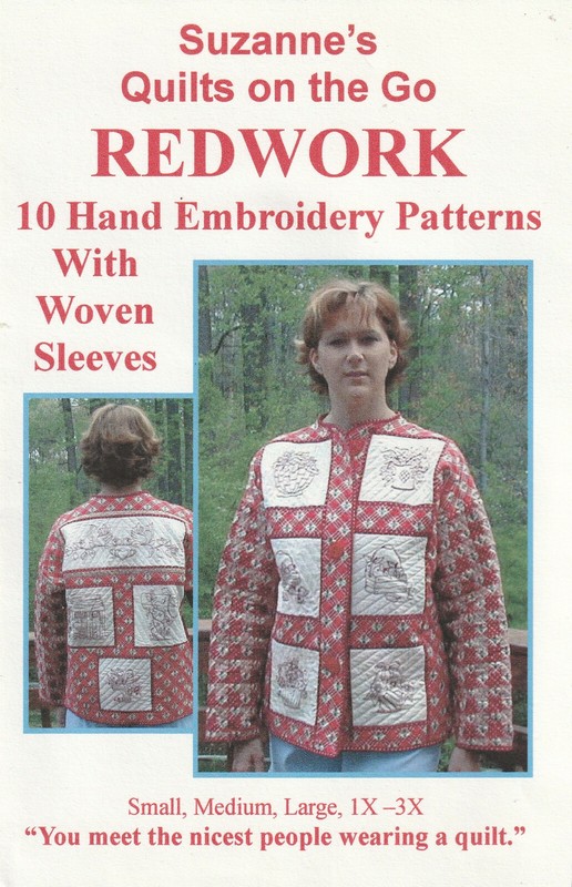 SUZANNE'S QUILTS ON THE GO REDWORK JACKET
