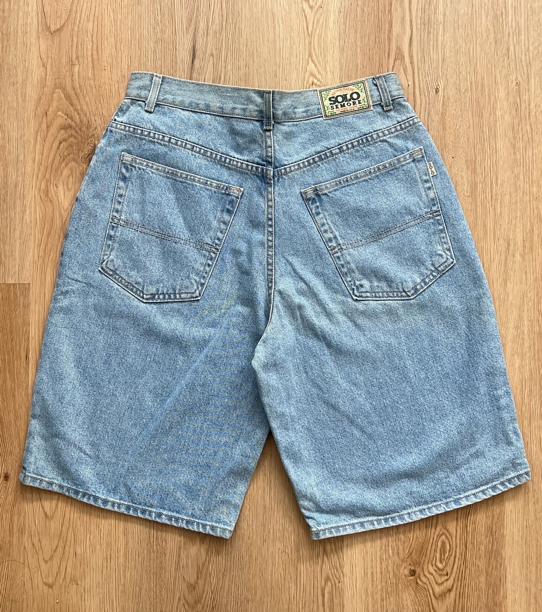 Solo Semore Jeans Baggy Denim Shorts 90s Y2K USA Made New