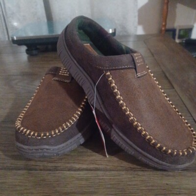 Signature Levi Strauss Memory Foam Brown Suede Venetian